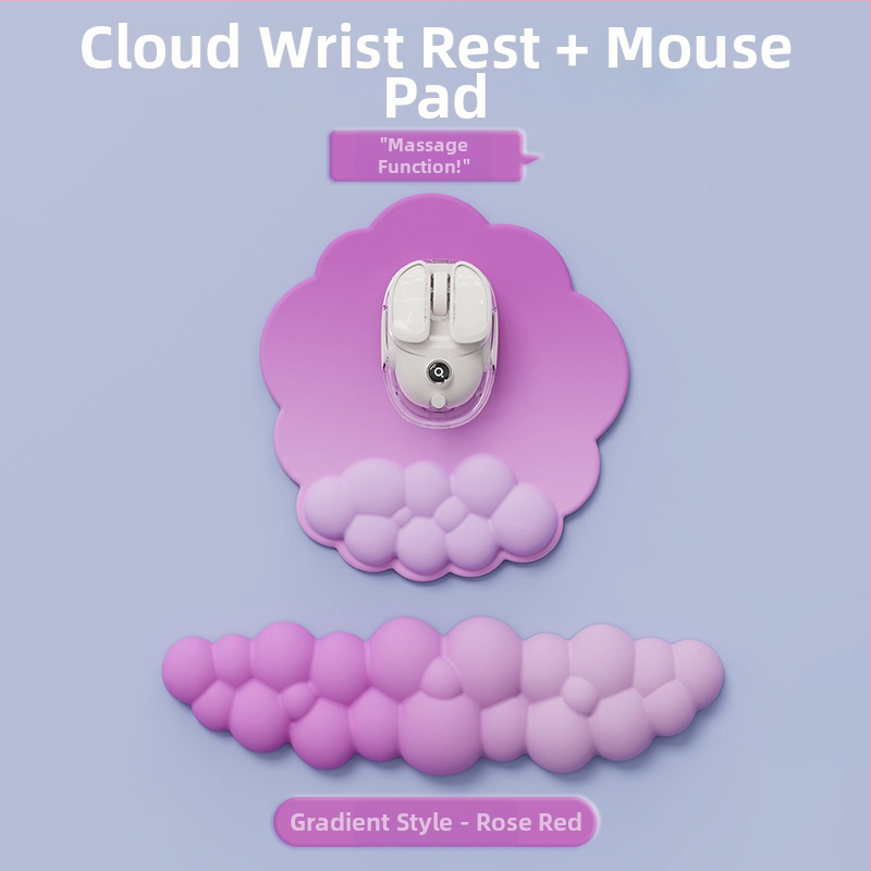 Podložka na zápästie, dvojstranná pena, séria Cloud, odolná voči opotrebeniu, do kancelárie