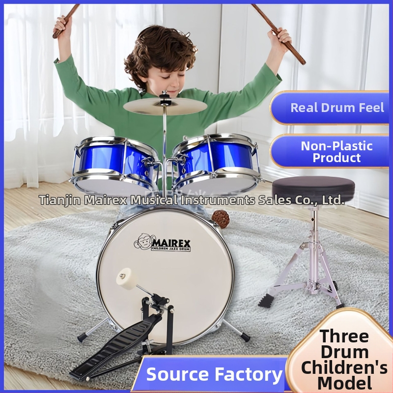 MAIREX detský bubnový set pre začiatočníkov, Birch materiál, 5 bubnov, All-in-One štýl, Model: Detský bubnový set, vhodné pre deti a mládež