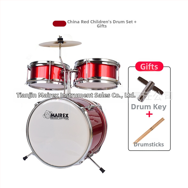 MAIREX detský bubnový set pre začiatočníkov, Birch materiál, 5 bubnov, All-in-One štýl, Model: Detský bubnový set, vhodné pre deti a mládež