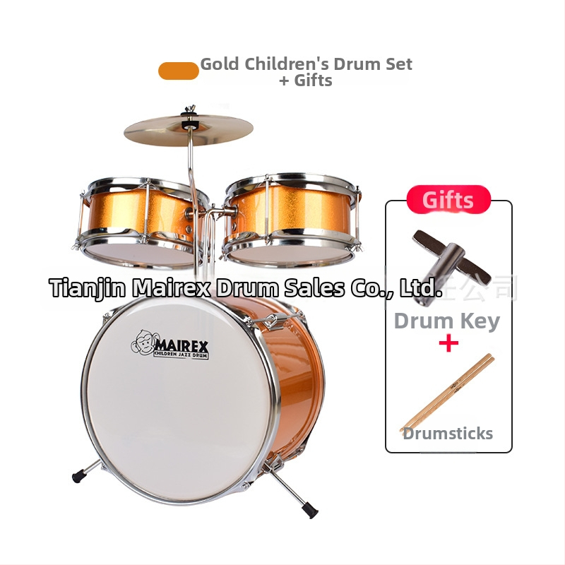 MAIREX detský bubnový set pre začiatočníkov, Birch materiál, 5 bubnov, All-in-One štýl, Model: Detský bubnový set, vhodné pre deti a mládež