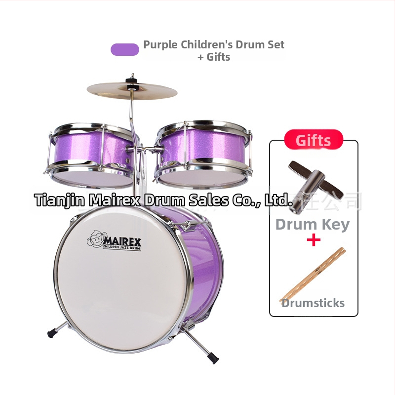 MAIREX detský bubnový set pre začiatočníkov, Birch materiál, 5 bubnov, All-in-One štýl, Model: Detský bubnový set, vhodné pre deti a mládež