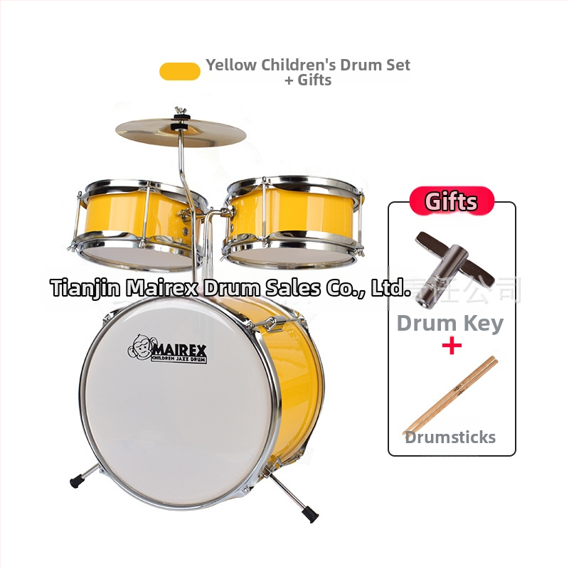 MAIREX detský bubnový set pre začiatočníkov, Birch materiál, 5 bubnov, All-in-One štýl, Model: Detský bubnový set, vhodné pre deti a mládež
