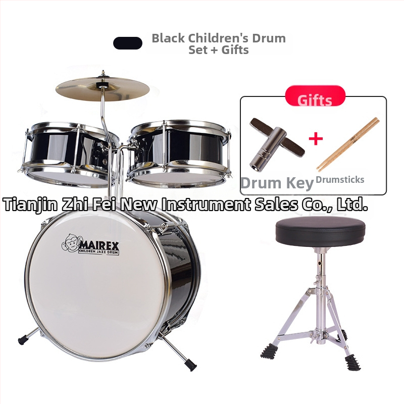 MAIREX detský bubnový set pre začiatočníkov, Birch materiál, 5 bubnov, All-in-One štýl, Model: Detský bubnový set, vhodné pre deti a mládež