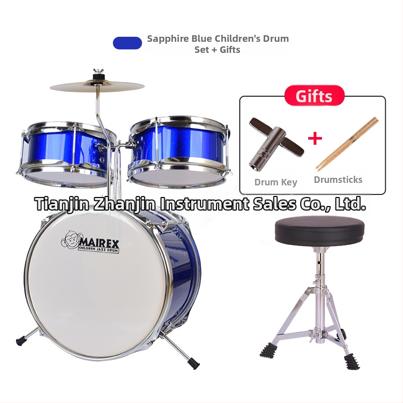 MAIREX detský bubnový set pre začiatočníkov, Birch materiál, 5 bubnov, All-in-One štýl, Model: Detský bubnový set, vhodné pre deti a mládež