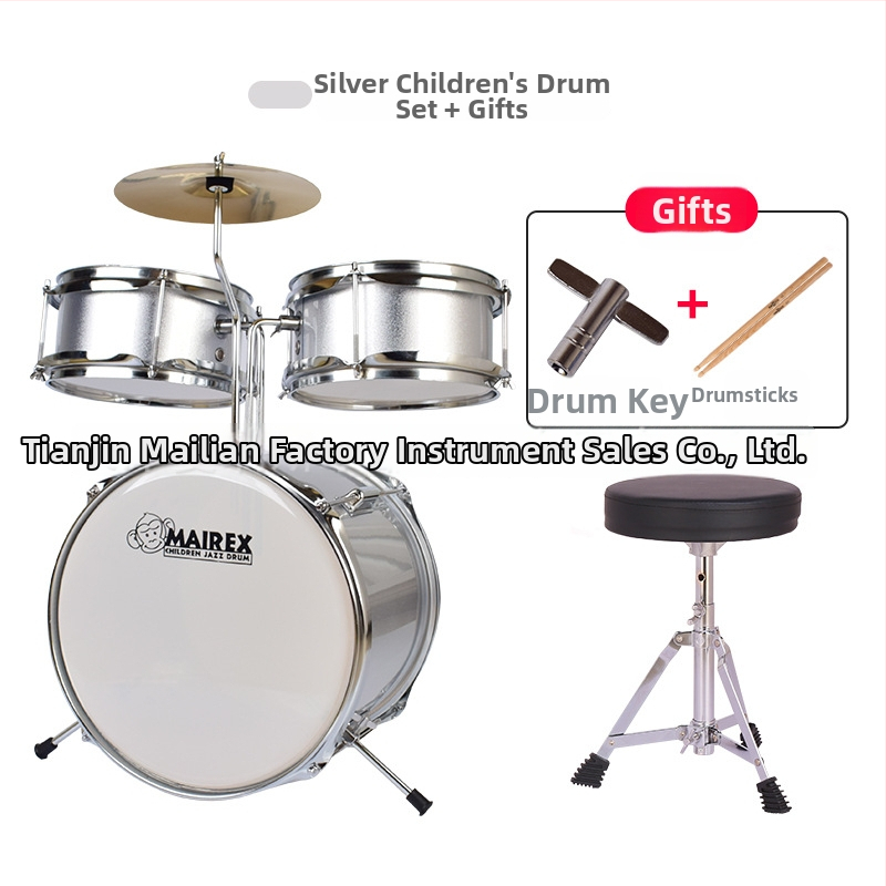 MAIREX detský bubnový set pre začiatočníkov, Birch materiál, 5 bubnov, All-in-One štýl, Model: Detský bubnový set, vhodné pre deti a mládež