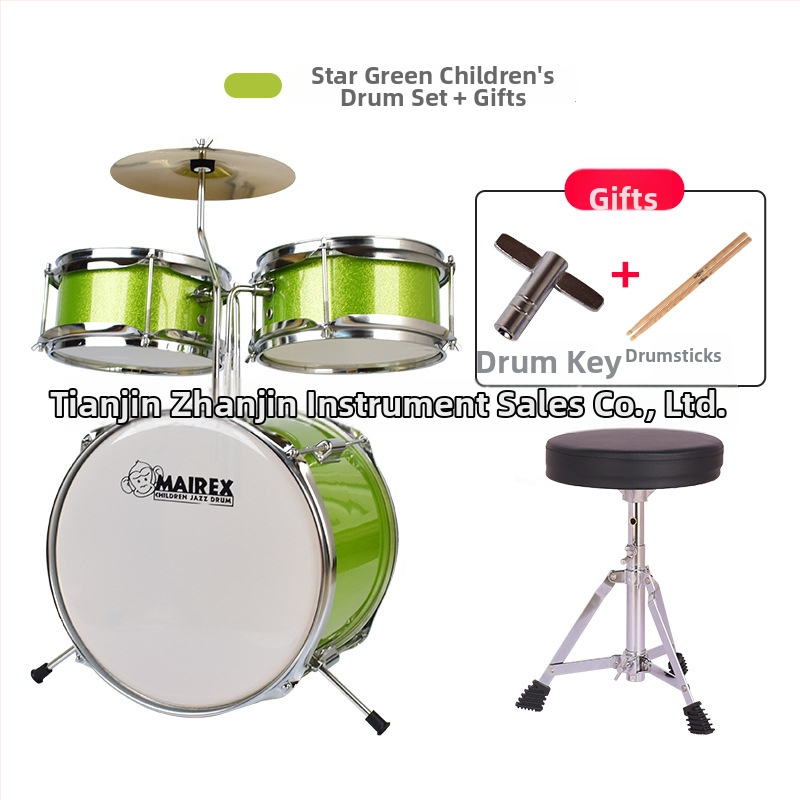 MAIREX detský bubnový set pre začiatočníkov, Birch materiál, 5 bubnov, All-in-One štýl, Model: Detský bubnový set, vhodné pre deti a mládež