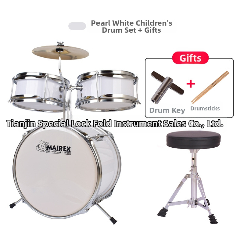 MAIREX detský bubnový set pre začiatočníkov, Birch materiál, 5 bubnov, All-in-One štýl, Model: Detský bubnový set, vhodné pre deti a mládež