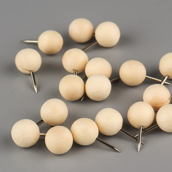 Drveni kuglasti čavlić za ploču, model cklrz-008, marka cklrz, u kutiji, za ured i obrazovanje