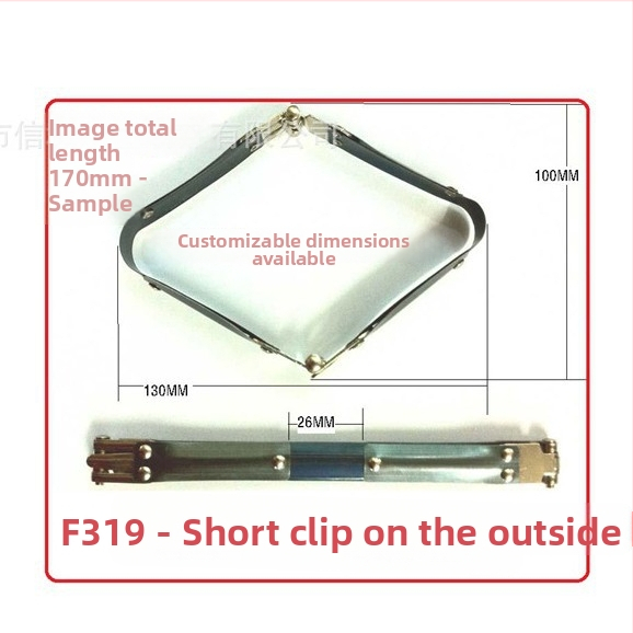 Klip za otvor torbe — mangan čelik, dizajn opružnog džepnog klipsa, dodaci za torbe, prilagodljivo od Letter City