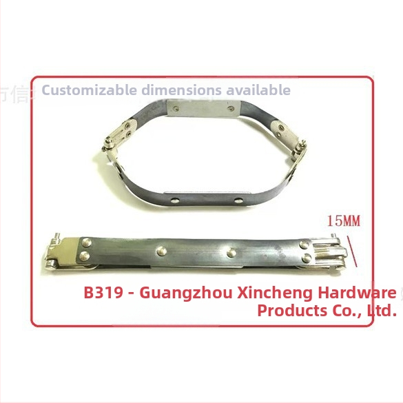 Klip za otvor torbe — mangan čelik, dizajn opružnog džepnog klipsa, dodaci za torbe, prilagodljivo od Letter City