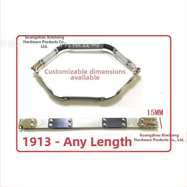 Klip za otvor torbe — mangan čelik, dizajn opružnog džepnog klipsa, dodaci za torbe, prilagodljivo od Letter City