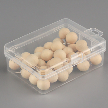 Okrugle drvene štipaljke za kork ploču, 35 komada, pogodne za ured i školu