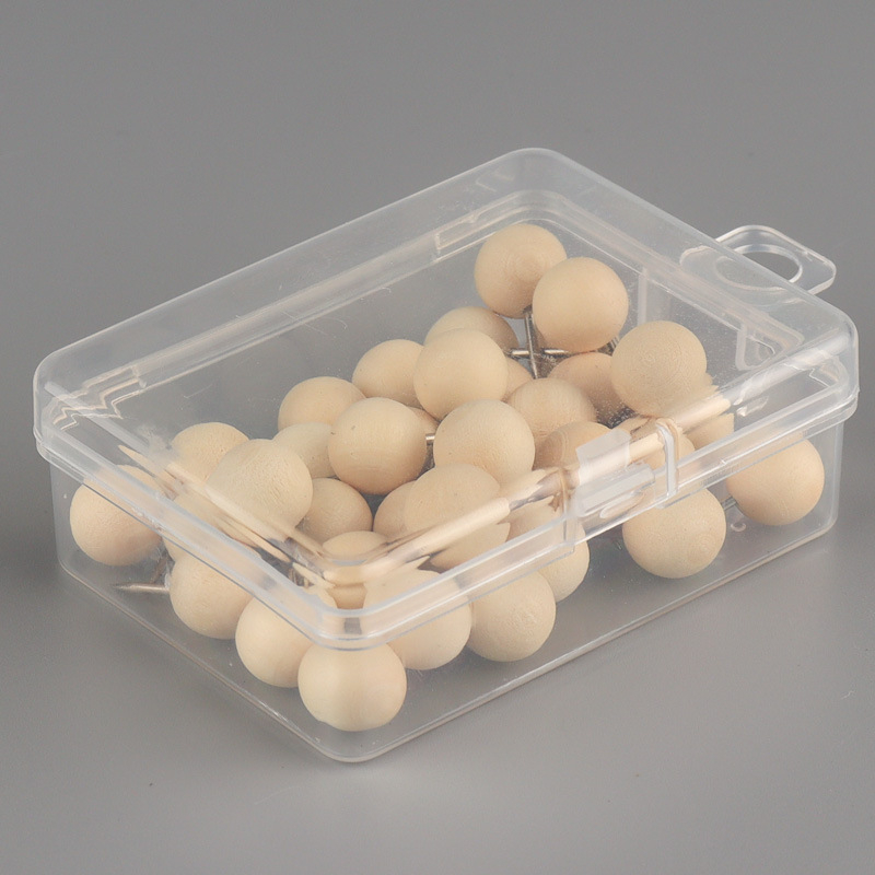 Okrugle drvene štipaljke za kork ploču, 35 komada, pogodne za ured i školu