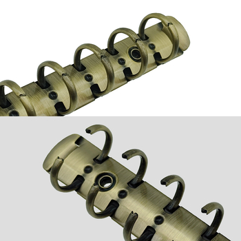 Metalni klips za dokumente s 6 rupa, model Ltr130-6-20/20, pakirano u kutiji