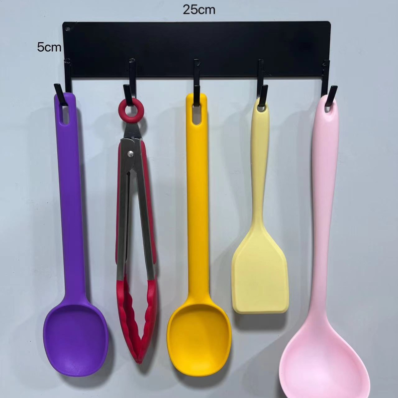 Magnetska vješalica za hladnjak s bočnim redom, višestruko skladištenje, bez bušenja, bez tragova, od karbonskog čelika, 0,3 kg, premazano, suvremeni minimalistički stil