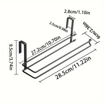 Manti konyhai szekrény horog lyukasztás nélküli — Magas mangán acél, Modern Minimalista Stílus, Teherbírás 10 kg