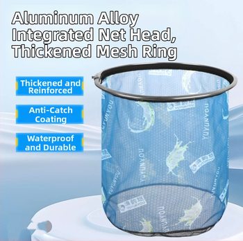 Hlavica siete z hliníkovej zliatiny pre rybársku sieť, vylepšená verzia, prehĺbená, Anti-Hook, odolná voči úniku vody (Materiál: hliníková zliatina; Zaťaženie: Iné; Hĺbka: Iné)