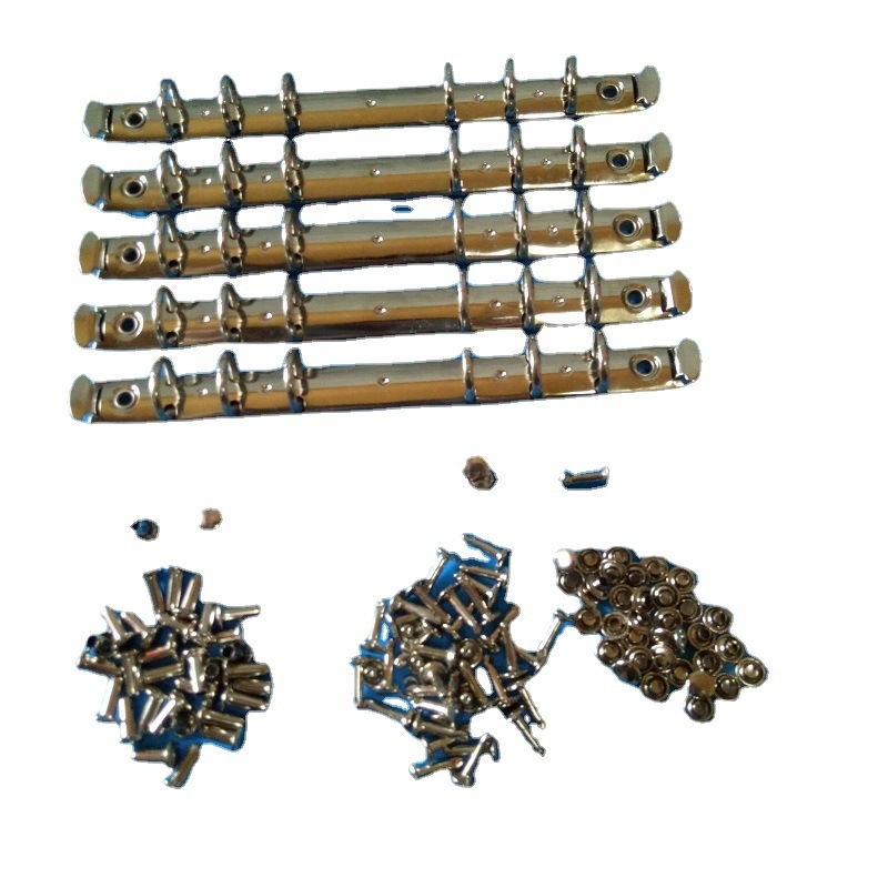 Μεταλλικός κλιπ χαρτικών φύλλων με αυτί, μοντέλο 175, για δερμάτινα προϊόντα και συσκευασία από PP χαρτόνι