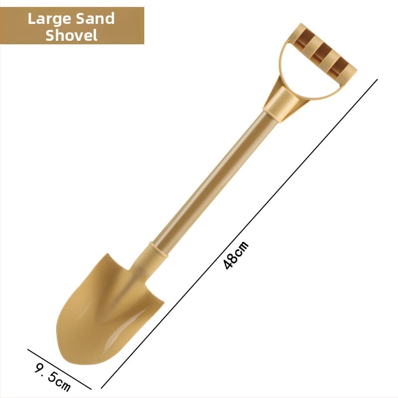 Σετ παραλίας με φτυάρι για άμμο και εργαλεία σκαψίματος, πλαστικό, για παιχνίδι στην άμμο και στο νερό, κατάλληλο για παιδιά 4–6 ετών, με καρότσι άμμου