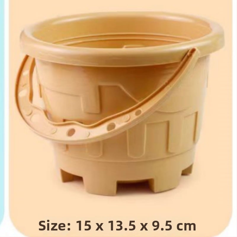 Σετ παραλίας με φτυάρι για άμμο και εργαλεία σκαψίματος, πλαστικό, για παιχνίδι στην άμμο και στο νερό, κατάλληλο για παιδιά 4–6 ετών, με καρότσι άμμου