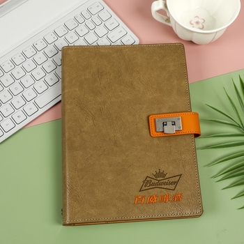 Caiet premium cu foi detașabile pentru birou, model DE-250429, hârtie Dowling, 100 foi, găuri de 6