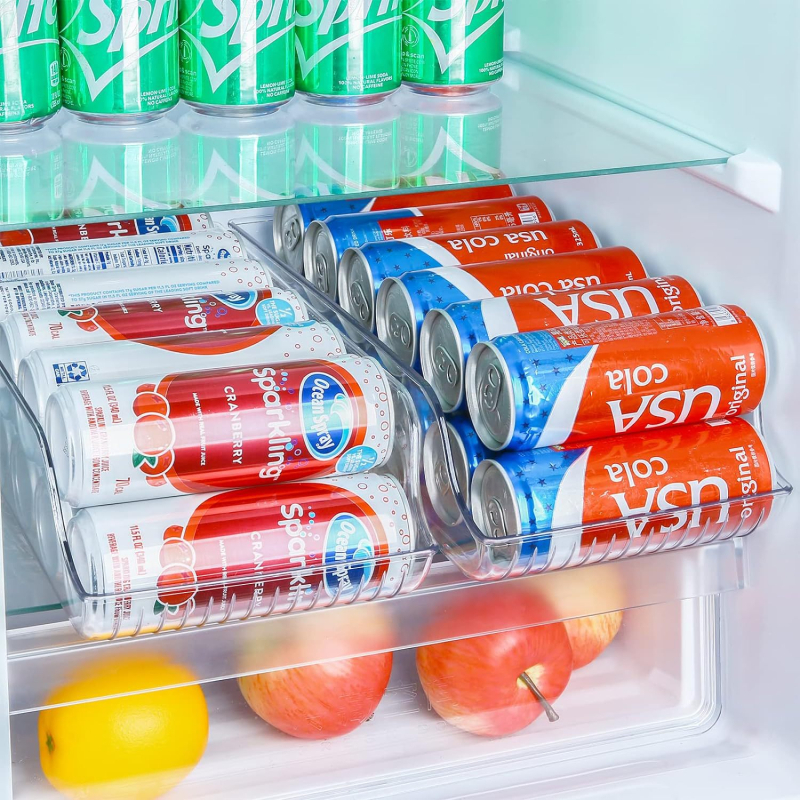 Deli plastična jednostavna kutija za pohranu limenki hladnih napitaka — Brand: Deli; Materijal: Plastika; Funkcija: Skladištenje; Kategorija: Skladištenje hladnih napitaka