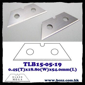 Industrijska trapezna oštrica s dvostrukim slojem, model TLB15-05-19, marka BLADE MEGA