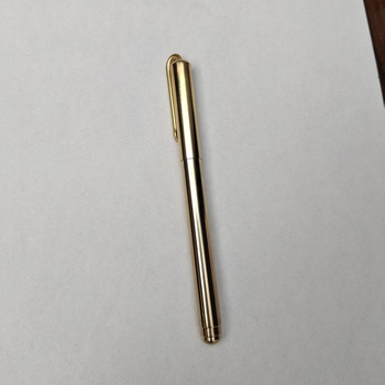 Ručno izrađena mesingana olovka s klipom – model Rongfeng Press the brass pen, namijenjena za potpisivanje, mogućnost prilagodbe