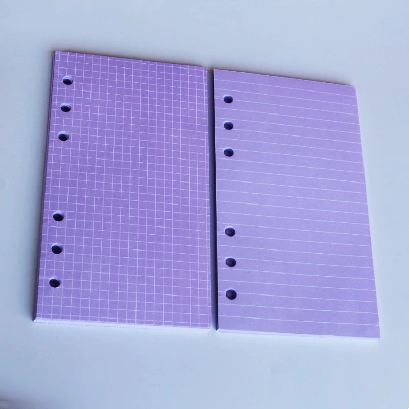 Refill pentru jurnal de călătorie cu foi detașabile, 40 foi, hârtie 100 g, 6 găuri