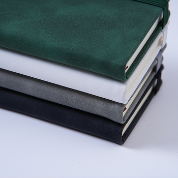 Σημειωματάριο Distant trees, επιχειρηματικό στιλ γραφείου, κάλυμμα από συνθετικό δέρμα, δέσιμο με νήμα και κόλλα, Dowling χαρτί