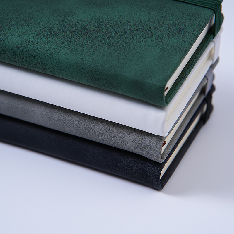 Σημειωματάριο Distant trees, επιχειρηματικό στιλ γραφείου, κάλυμμα από συνθετικό δέρμα, δέσιμο με νήμα και κόλλα, Dowling χαρτί