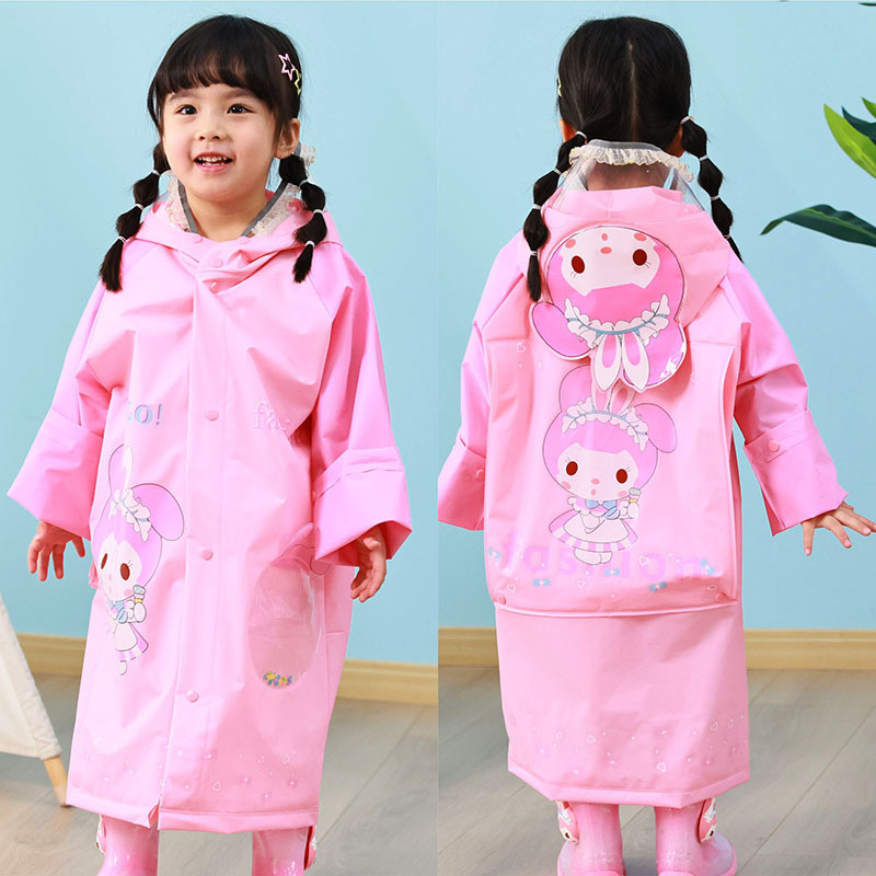 Set dječjeg kišnog kaputa i čizama za kišu — crtani jednokatni kišni kaput, EVA tkanina, debljina 13 mm, za školu
