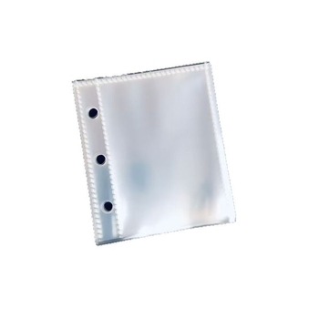 Huihe Prozirni PP Mini Binder s 3 rupama, razmak rupa 3 cm, 20 listova