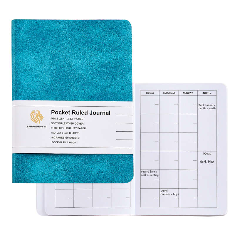 Σημειωματάριο με εξώφυλλο από συνθετικό δέρμα, σκληρό δέσιμο, χαρτί από ίνες ξύλου, 80 σελίδες, στυλ επιχειρηματικού γραφείου