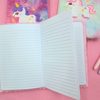 Σημειωματάριο με εξώφυλλο από ύφασμα, κεντημένος μονόκερος σε βελούδινο κάλυμμα, δέσιμο γαλλικού τύπου, χαρτί 70 gsm, 50–100 σελίδες, δημιουργικό στυλ