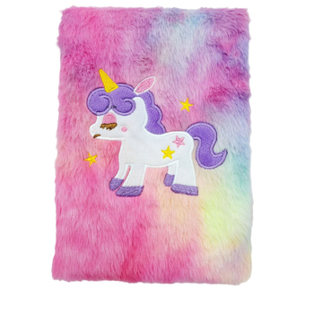 Σημειωματάριο με εξώφυλλο από ύφασμα, κεντημένος μονόκερος σε βελούδινο κάλυμμα, δέσιμο γαλλικού τύπου, χαρτί 70 gsm, 50–100 σελίδες, δημιουργικό στυλ