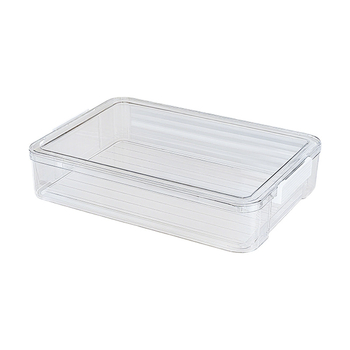 Stolna kutija za dokumente s poklopcem, prozirni PET+PP plast, velika kapaciteta, organizator arhiva