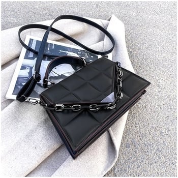 Női táskák 2024 Új, modern, divatos, rombuszmintás táska, négyzet alakú láncos táska, vállra/keresztpántra akasztható kivitelben