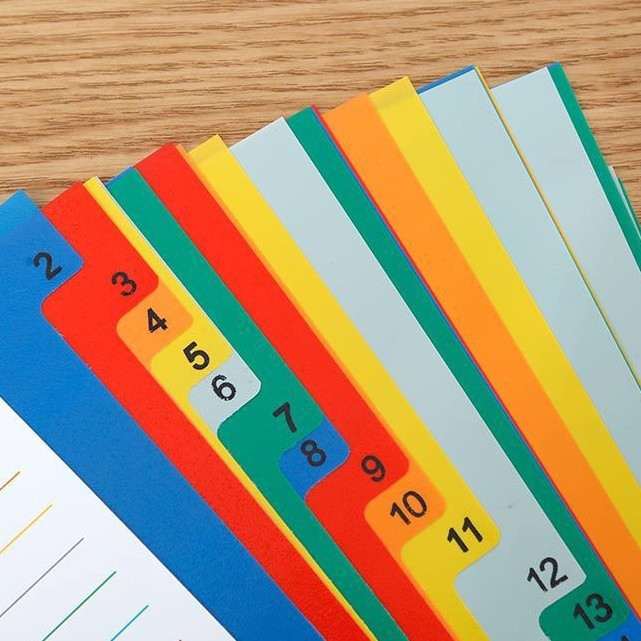 Folder s 20 rupa za indeksiranje, PP unutarnje stranice, 30 listova, mogućnost tiskanja logotipa