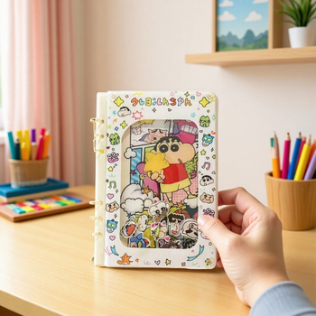 Notebook acrilic cu foi detașabile Cy016 – Chaoyan Acrylic, personalizabil, pagini interioare din Dowling hârtie, găuri rotunde, imprimare logo disponibil