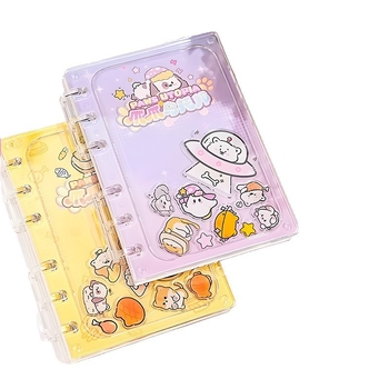 Notebook acrilic cu foi detașabile Cy016 – Chaoyan Acrylic, personalizabil, pagini interioare din Dowling hârtie, găuri rotunde, imprimare logo disponibil