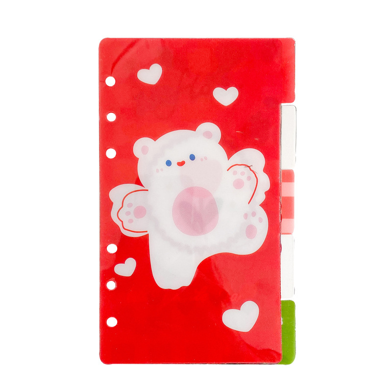 Mo laughing cat prozirni PVC indeksni list s 6 rupa za sustave s slobodnim listovima