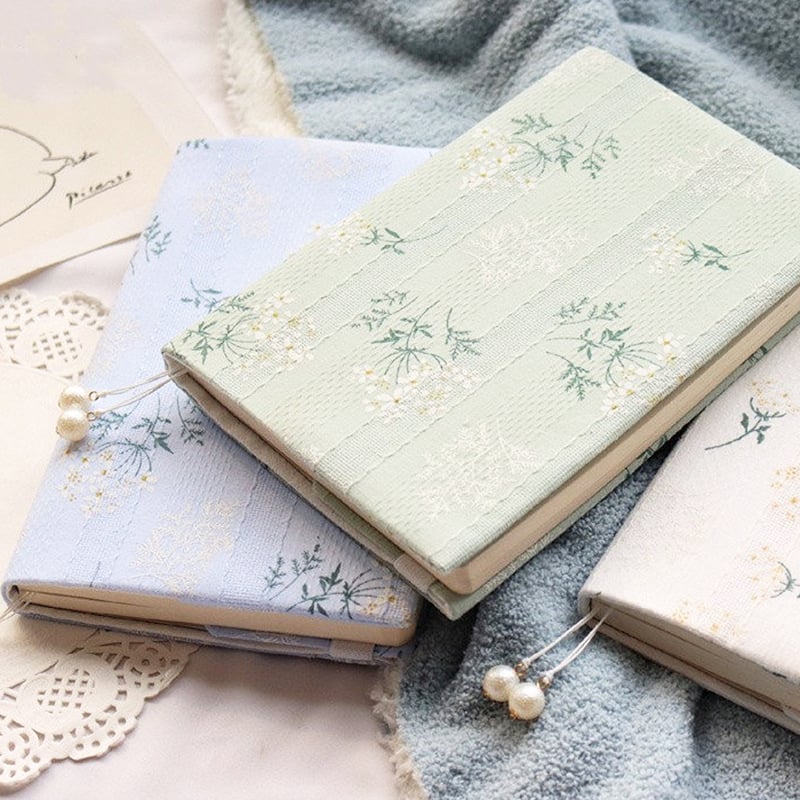 Copertă de notebook lucrată manual, cu dantelă, cu sistem de 6 găuri, foi personalizabile, compatibilă cu foi loose-leaf, imprimare logo disponibilă