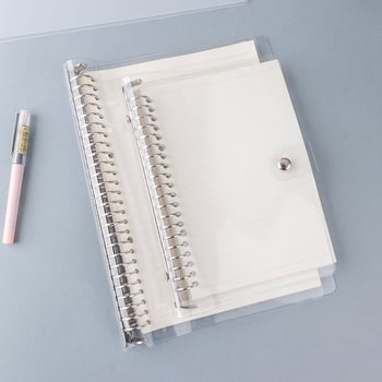 ZS 6018 Jurnal cu husă din PVC moale și carcasă detașabilă pentru foi, găuri 20/26, compatibil cu refili de foi