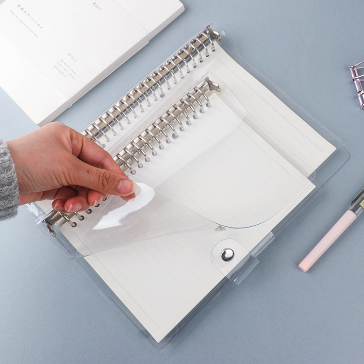 ZS 6018 Jurnal cu husă din PVC moale și carcasă detașabilă pentru foi, găuri 20/26, compatibil cu refili de foi