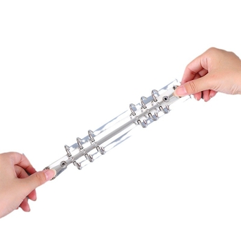 6 lyukas fűzőmappa rugalmas fedéllel, modell C-001, PP belső lapok, 45 lap