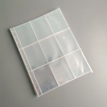 Yap Yp2408 refil za kartični album s gljivičnim otvorima, PP unutarnje stranice, prilagodljiv broj listova, 11 rupa