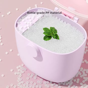 Dvostruka kutija za skladištenje bebine formule u prahu, zatvoren prijenosni spremnik za formulu, rižine žitarice i grickalice, za dob djece 0–3 godine