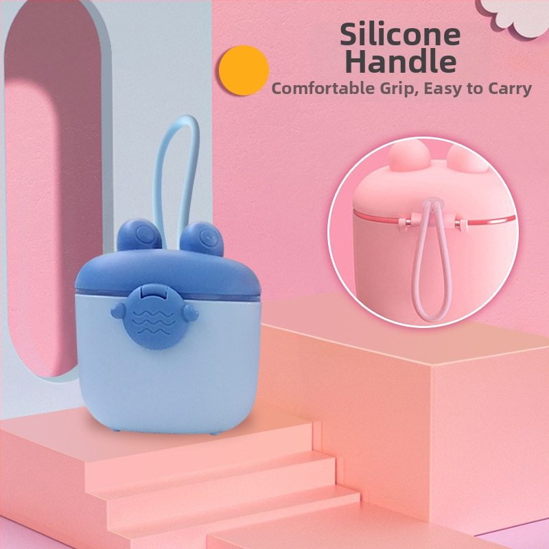 Dvostruka kutija za skladištenje bebine formule u prahu, zatvoren prijenosni spremnik za formulu, rižine žitarice i grickalice, za dob djece 0–3 godine