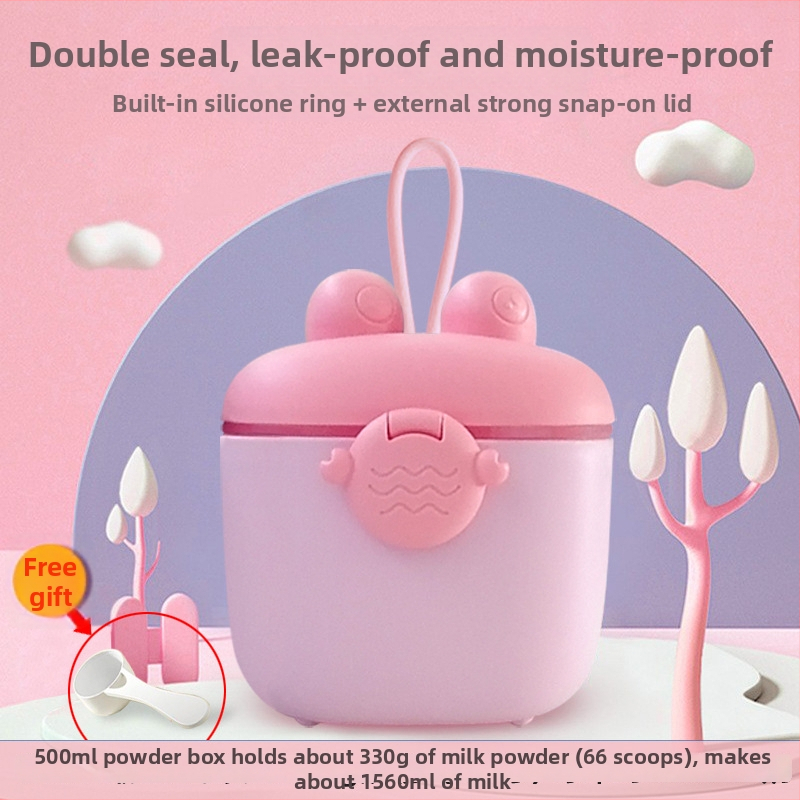 Dvostruka kutija za skladištenje bebine formule u prahu, zatvoren prijenosni spremnik za formulu, rižine žitarice i grickalice, za dob djece 0–3 godine